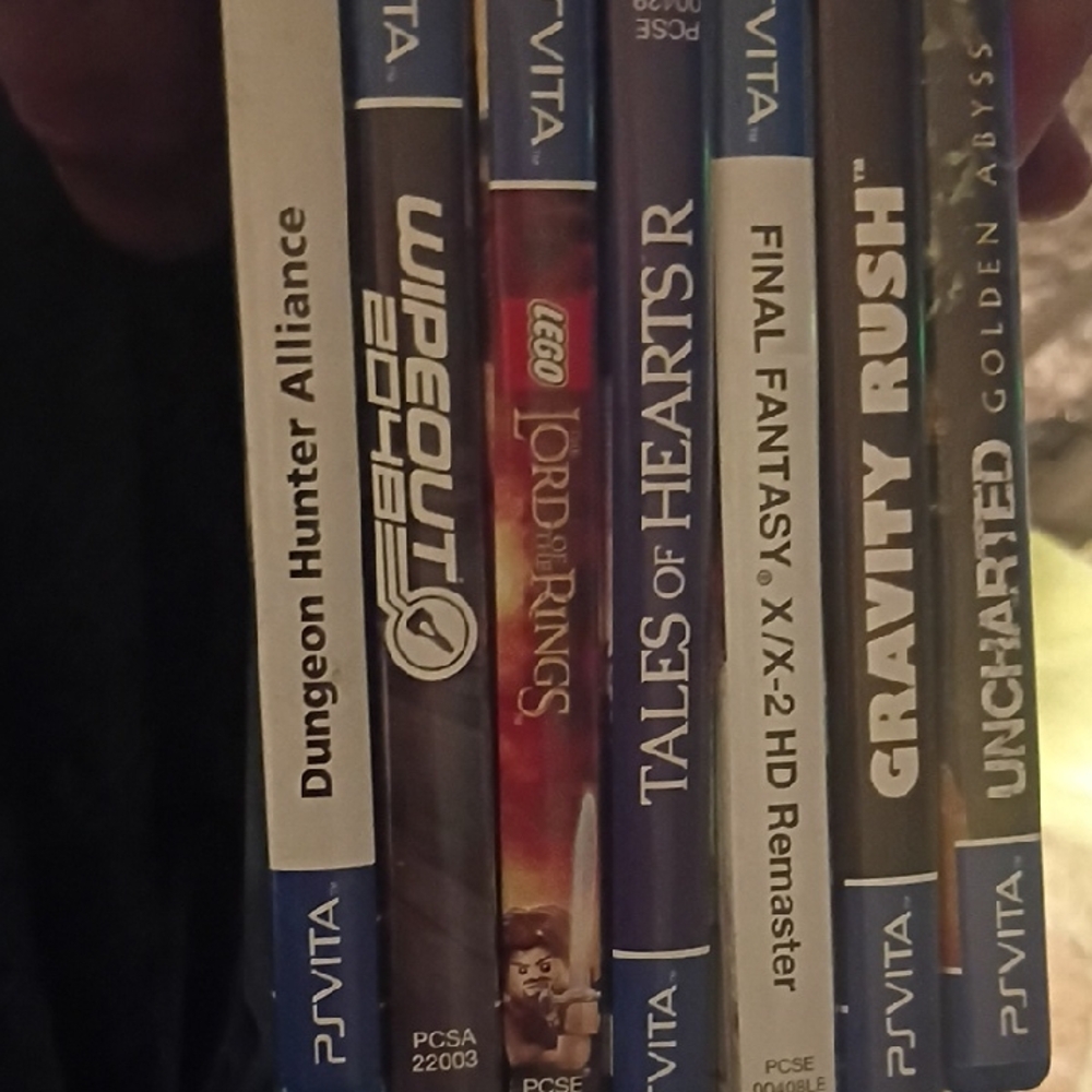 Sony PS Vita Game Collection - Blue, White, Black